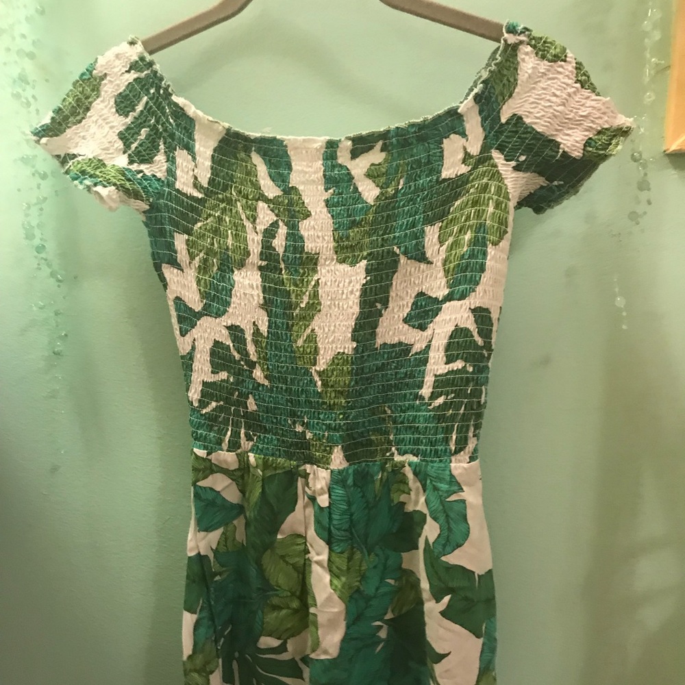 Leaf Print Dress